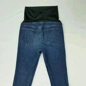 Loft Sz 2M Maternity Blue Denim Jeans Cotton Blend